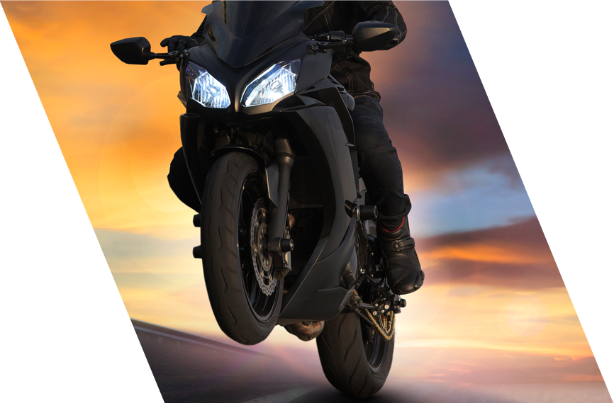 Automobile - Rider Motorcycle (866x569), Png Download
