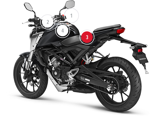 Detail Image - Honda Cb 125 R 2018 (560x419), Png Download