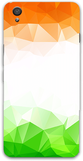 Triangle Geometrical With Indian Tricolor Oneplus X - Mobile Phone (600x600), Png Download