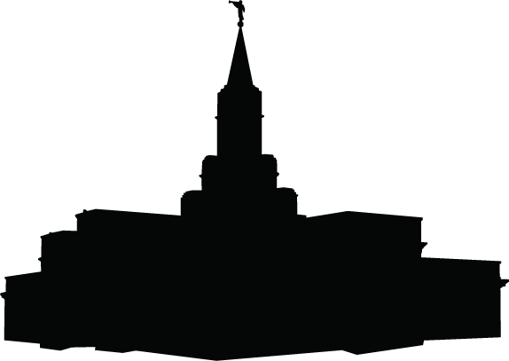 Utah Silhouette Is Great Pinterest - Lds Temple Silhouette (574x407), Png Download