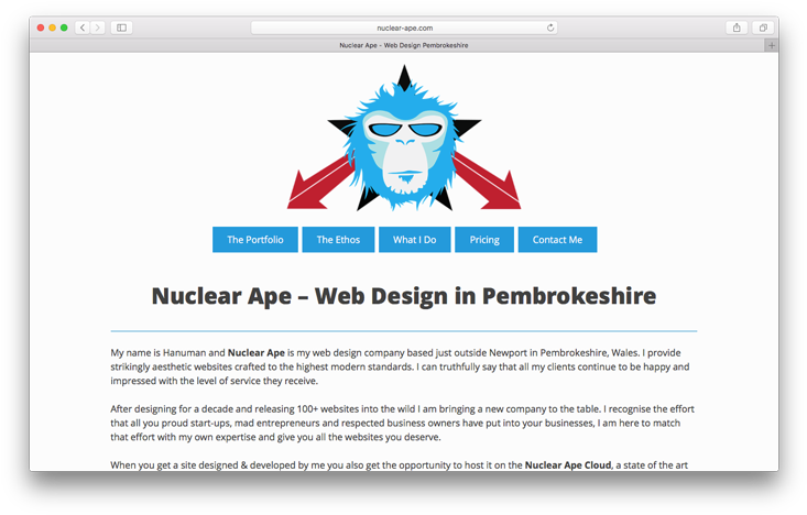 Nuclear Ape Website - Nuclear Ape (740x473), Png Download