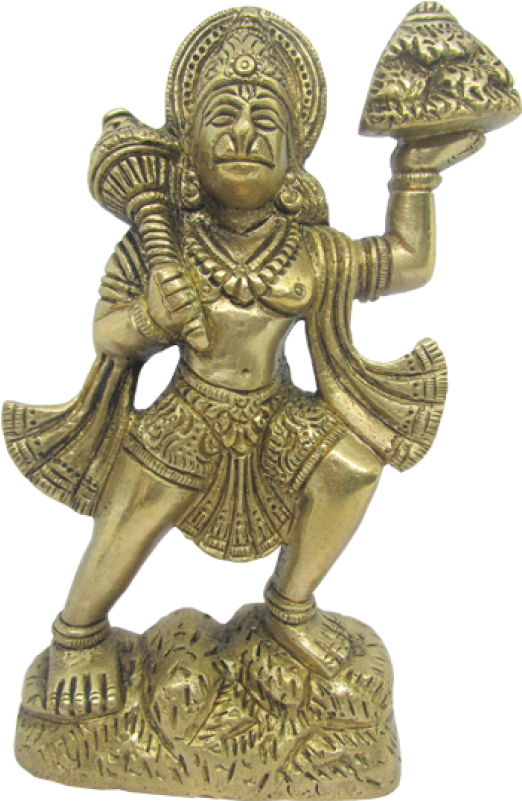 Blessing Hanuman With Mountain - Hanuman Statue Png (800x800), Png Download