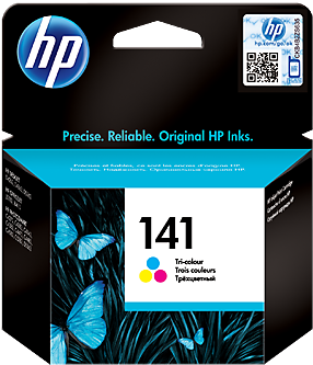 Hp 141 Tri-color Original Ink Cartridge - Hp 304 Tri-colour Ink Cartridge (474x356), Png Download
