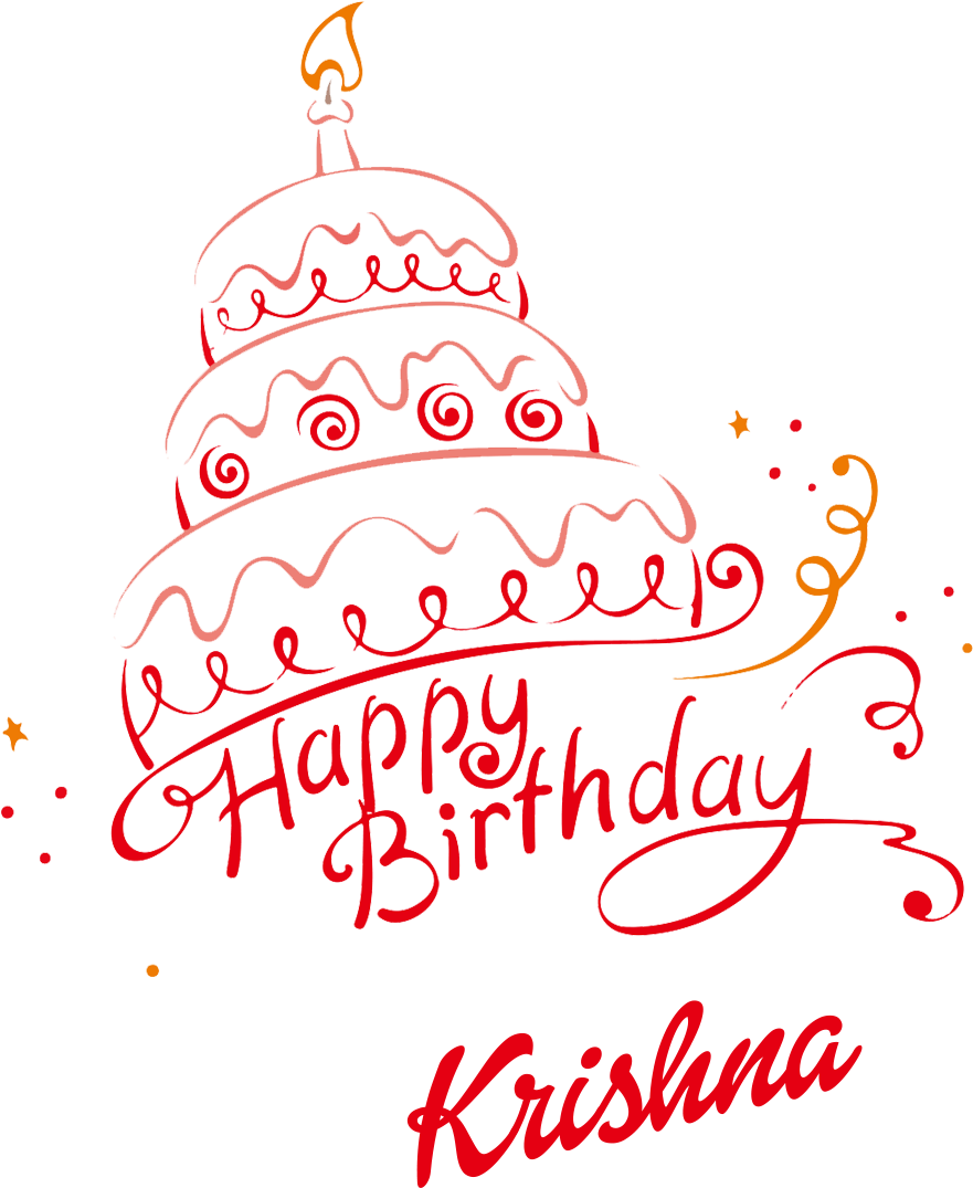 Krishna Png Hd Images - Happy Birthday Haram Cake (1124x1188), Png Download