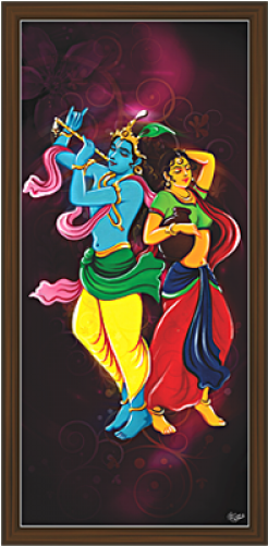 Radha Krishna Paintings - Radha Krishna (500x500), Png Download