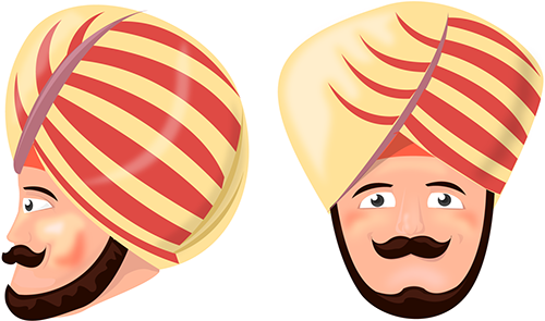 Turban Sikh Soldier Project For A Client In India (600x600), Png Download