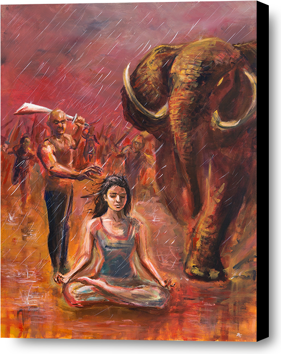 Through The Storm By Jag Lall - Comic Book (601x750), Png Download