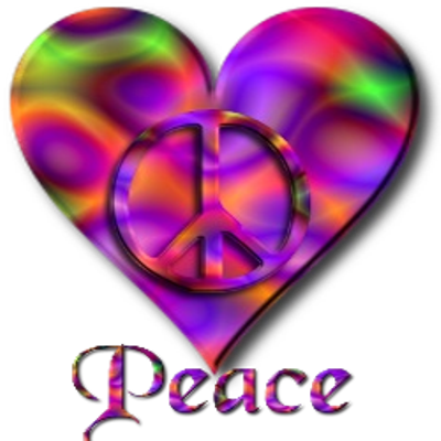 Peace And Hearts (400x400), Png Download