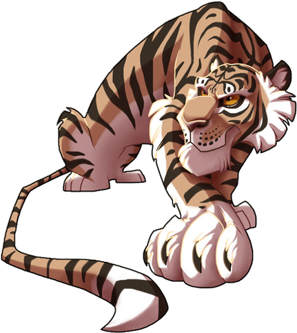 Tiger Tattoos Clipart Golf - Character Design Tiger (450x503), Png Download