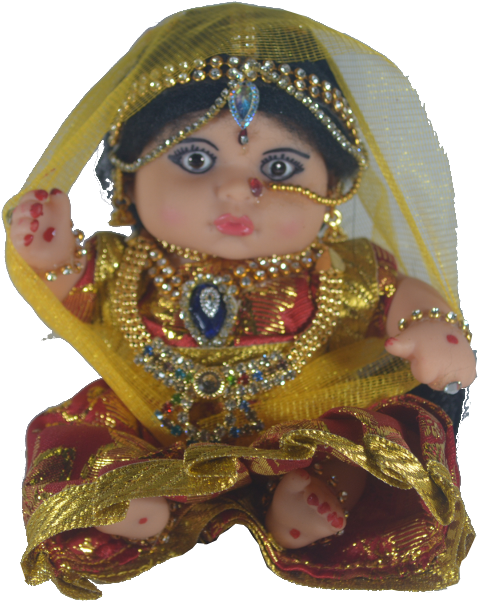 Radha Krishna Doll Set - Krishna (1200x800), Png Download