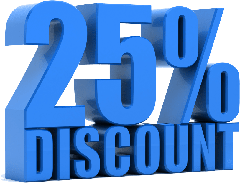 Discount On All Books - 25 Discount (1024x756), Png Download