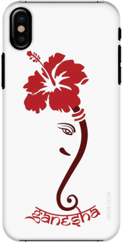 Ganesha Slim Back Cover For Apple Iphone X - Ganpati Bappa Morya (300x400), Png Download