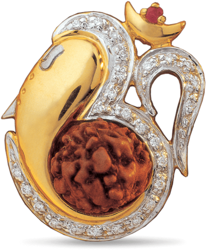 15 Ganesh Gold Pendant & Locket Designs - Om Name Ring (1024x538), Png Download