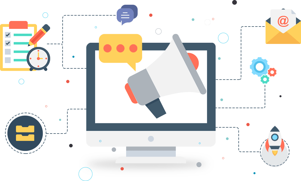 E-mail Marketing Is Generally Similar To Direct Mail - Digital Marketing (1019x614), Png Download