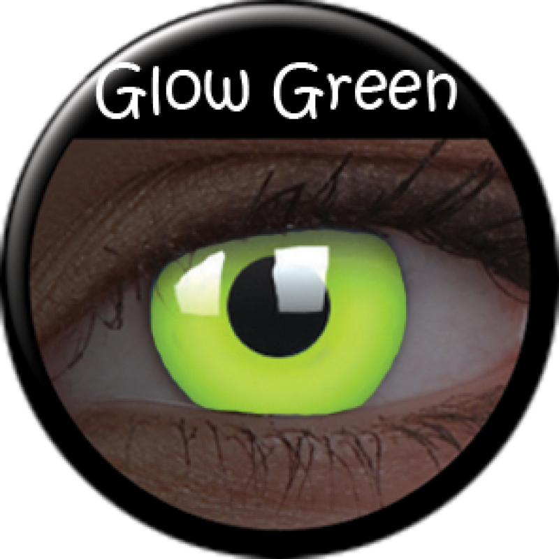 Lentilles Yeux Glow Vert / Green Contact Lenses - Contact Lenses (800x800), Png Download