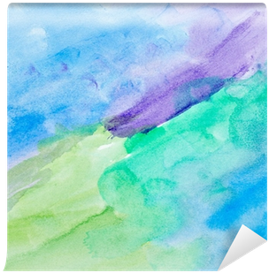 Color Strokes Watercolor Painting Art Wall Mural • - Trazos Pintura (400x400), Png Download