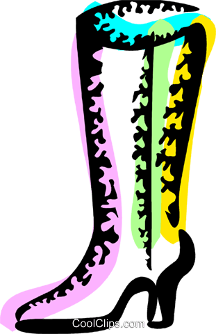 Ladies Boots Royalty Free Vector Clip Art Illustration - Illustration (311x480), Png Download