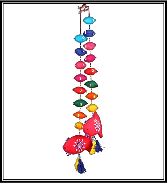 Hangings- Adding Wall Hangings To Ganesha Chaturthi (555x609), Png Download