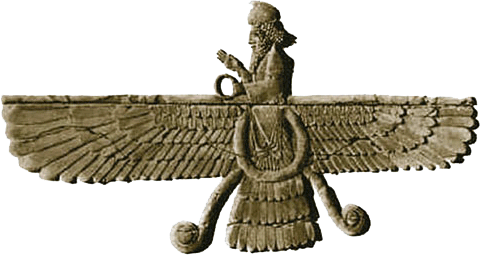 Ahura Mazda Is The Highest God In Zoroastrianism, Creating - Persian Empire Religion (480x255), Png Download