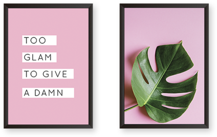 Too Glam To Give A Damn - Picture Frame (480x480), Png Download