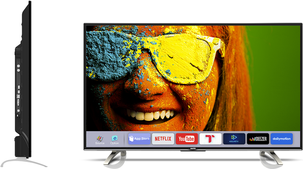 Sanyo India - Sanyo 49 Inch Smart Tv (1018x564), Png Download