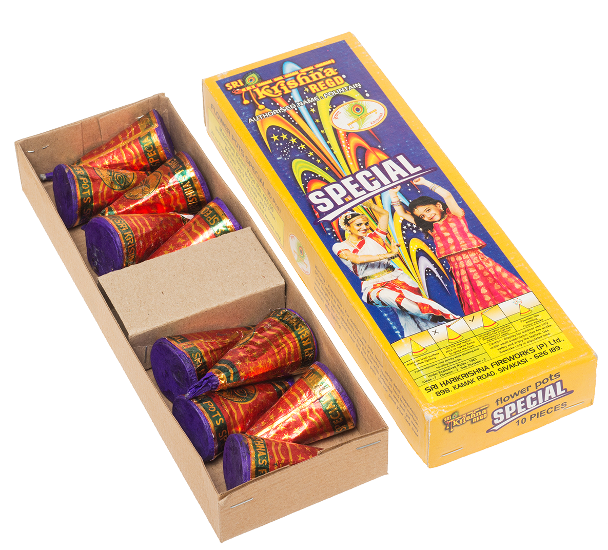 Special Flower Pots Krishna - Graphic Design (1200x1200), Png Download