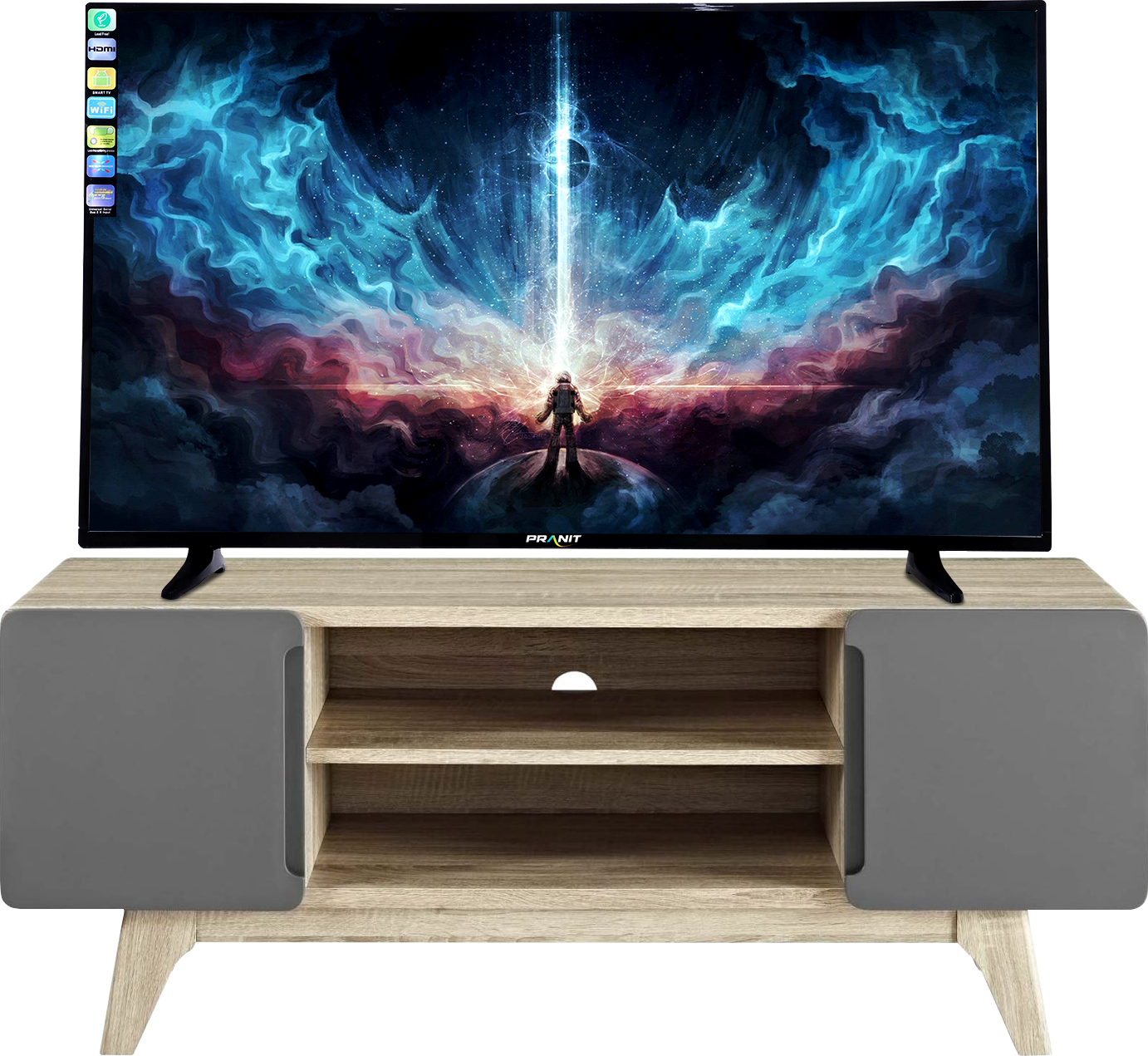 P 3200 Hd Ready Led Tv 80cm - Interstellar Canvas Print - Small By Jasric (1382x1271), Png Download