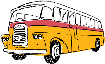 Old Bus Png - Vintage Bus Png (400x400), Png Download