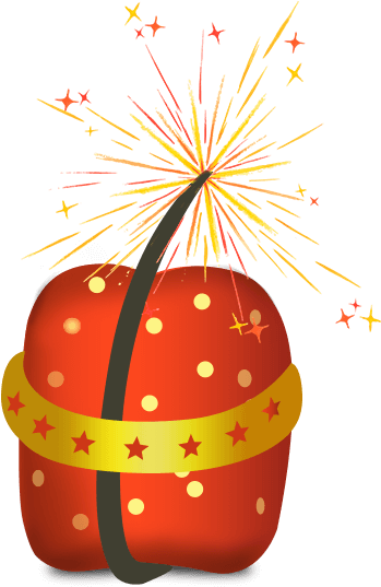 Diwali Fireworks & Decoration Messages Sticker-0 - Diwali Crackers Image Png (618x618), Png Download