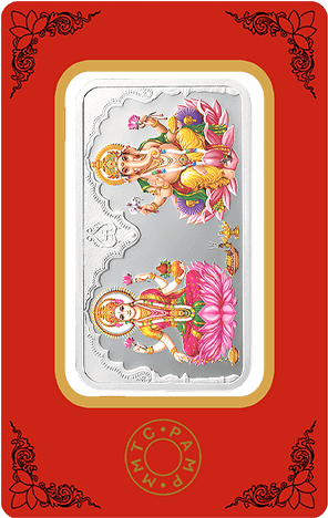 Laxmi Ganesh Silver Bars (470x470), Png Download