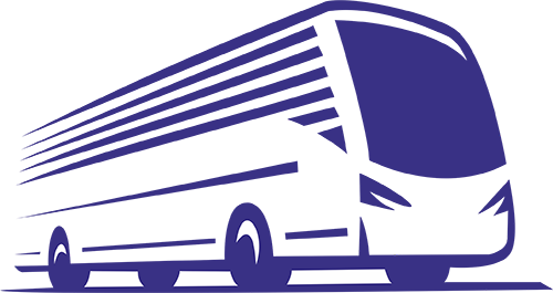 Stop Looking, Start Booking - Bus Travel Agency Logos (500x265), Png Download