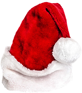 Santa's Christmas Cap - Christmas Day (331x366), Png Download