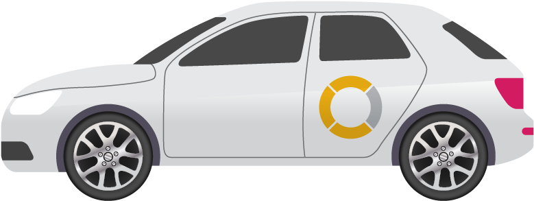 Intercity Bus Operations - Used Car (801x321), Png Download