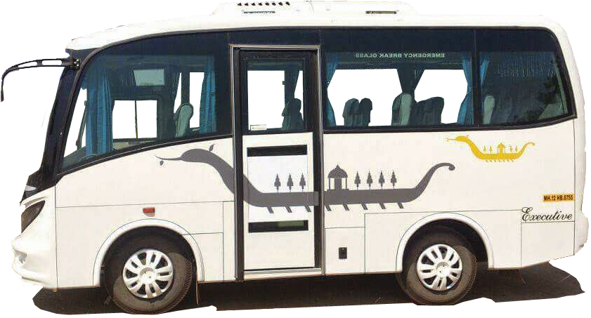 27 Seater Ac Air Suspension Bus - Tours And Travels (1000x563), Png Download