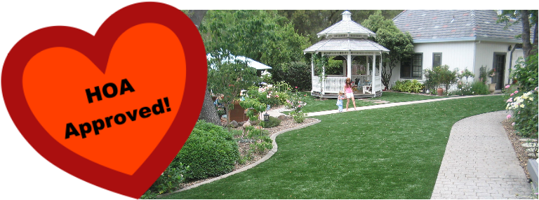 Artificial Turf Grass Hoa Approved Tuffgrass Banner - Lawn (800x311), Png Download