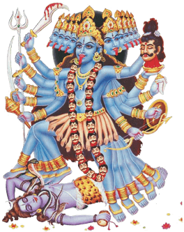 Kali Mata Puja - Kali Mata Images Png (400x332), Png Download