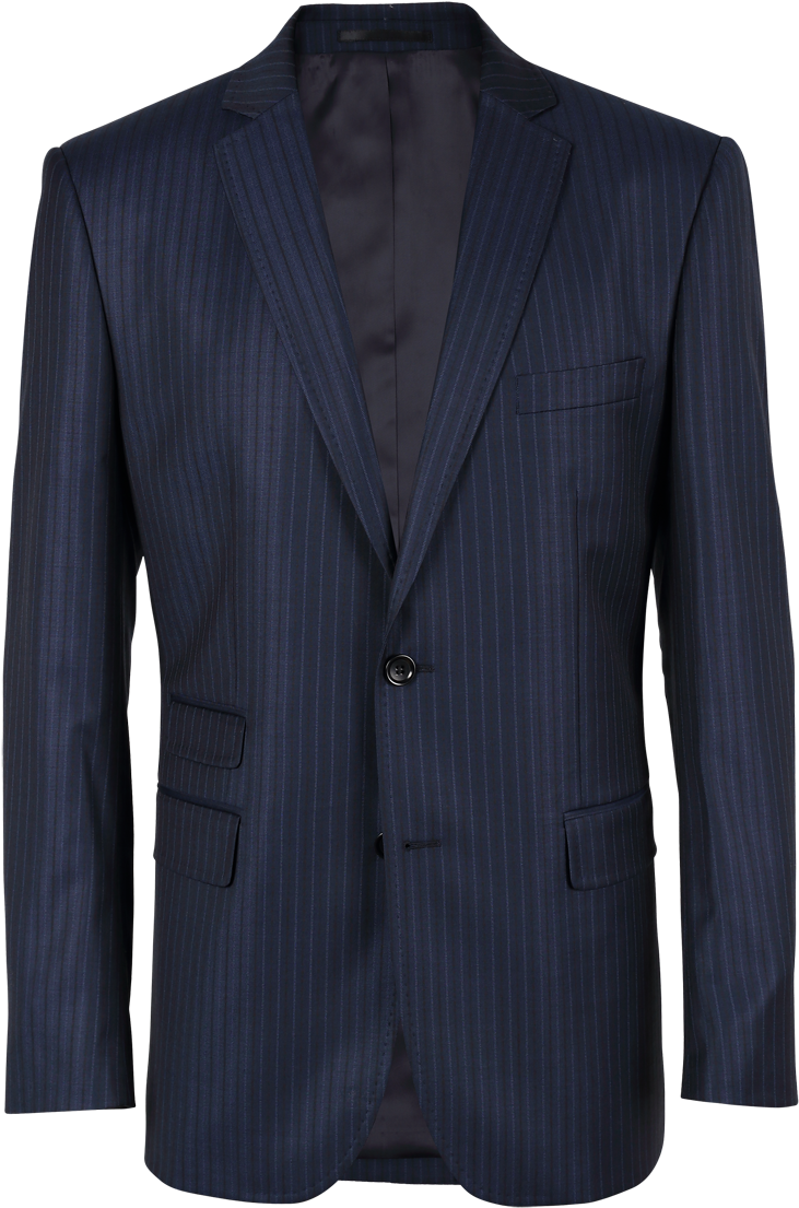 Clavin Navy Stripe V=1461364328 - Blazer (800x1200), Png Download