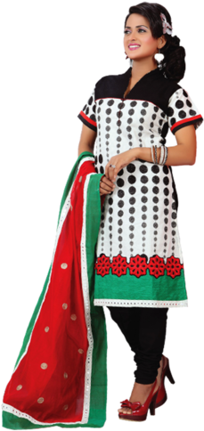 Ladies Designer Suits, Dupatta Length - Suit Design Hd Images Png (240x500), Png Download