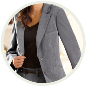 The First Lady's Attic Is Your Source For A Wide Range - Calvin Klein Gray Business Suit (500x397), Png Download