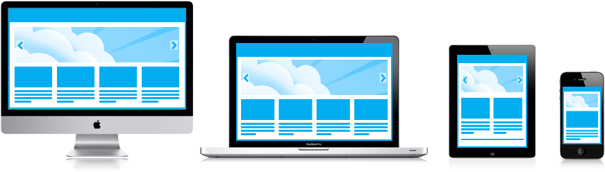 Responsive Web Design Free Download Png - Portable Network Graphics (975x293), Png Download