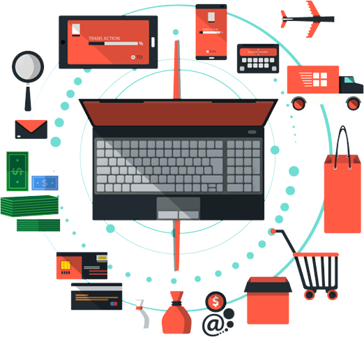 E-commerce Website Designing Service In Dwarka - Sistemas De Inteligencia De Negocios (522x483), Png Download