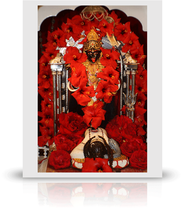 Ma Dakshineswari Kali W/red Hibiscus - Dakshineswar Kali Maa (1000x1000), Png Download
