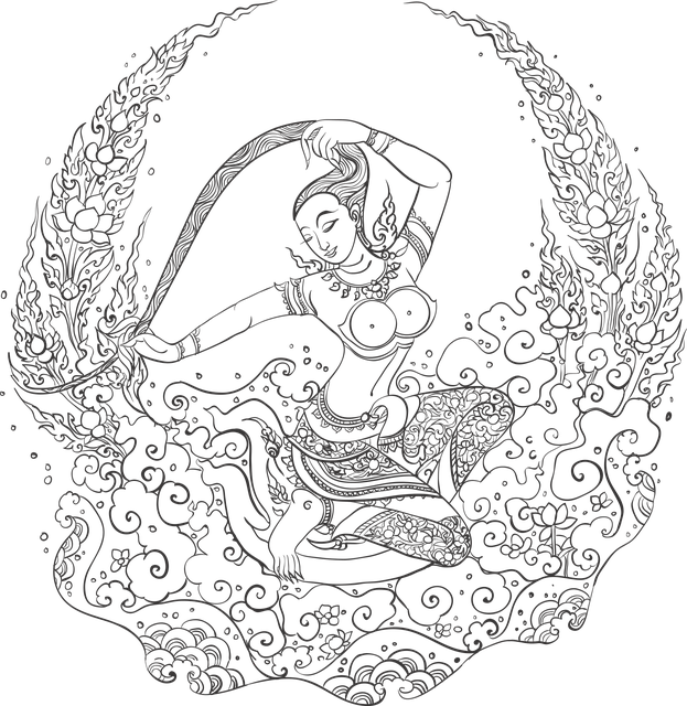 Kali Ganesha Mahadeva Phra Mae Thorani Puja - Thai Art Journal (623x640), Png Download