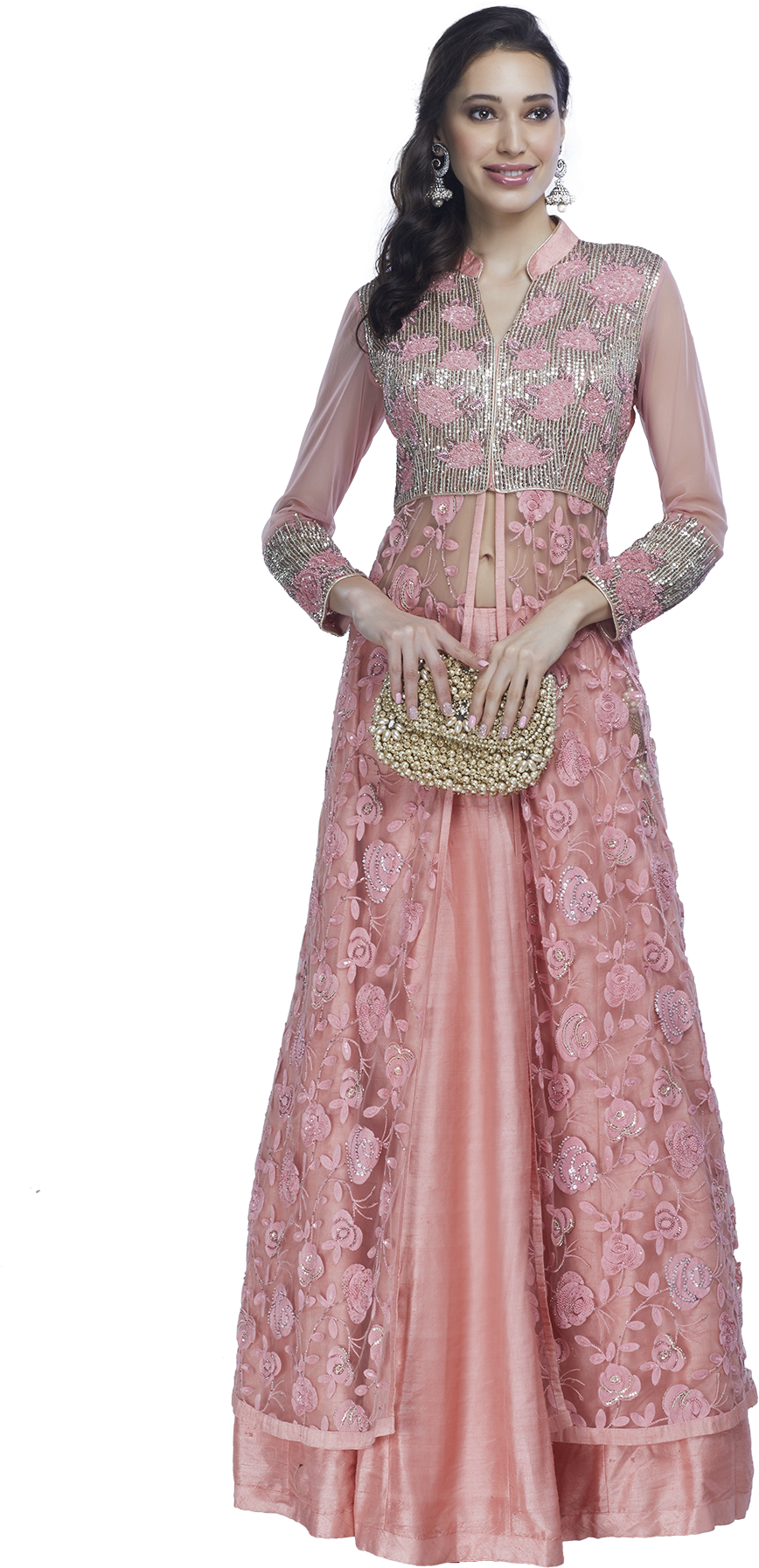 Ladies Fancy Suits Png - Long Top Png (1200x1800), Png Download