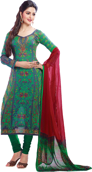 Punjabi Dress Punjabi - Ladies Designer Suit Png (299x561), Png Download