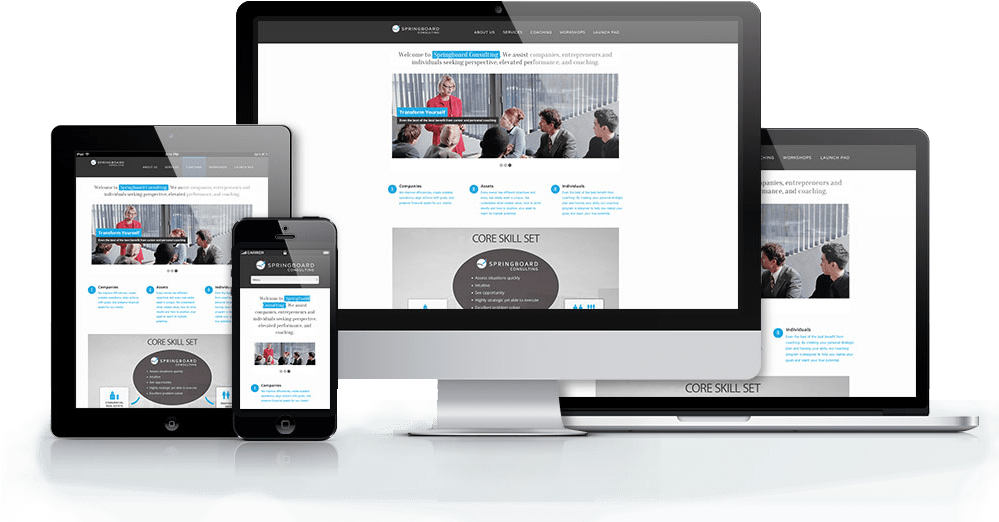 Website Mockup Responsive - Responsive Website Mockup Png (998x596), Png Download