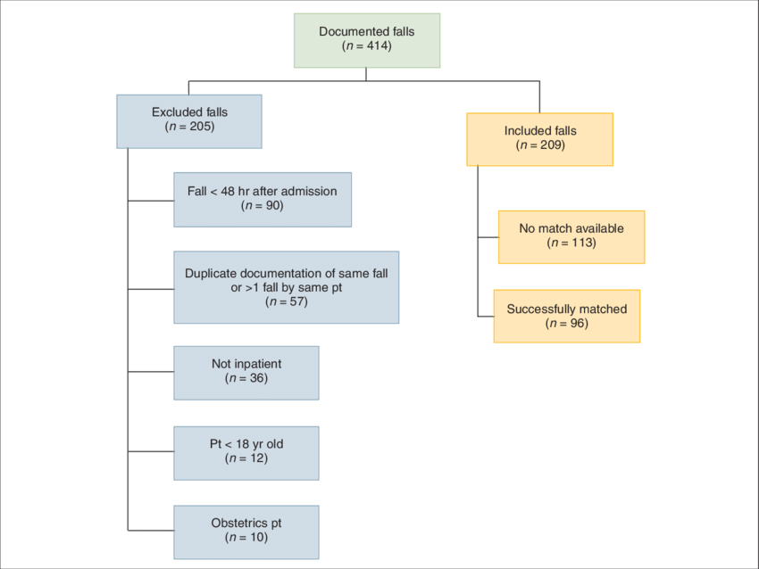 Ncluded And Excluded Documented Falls - Gas (850x638), Png Download