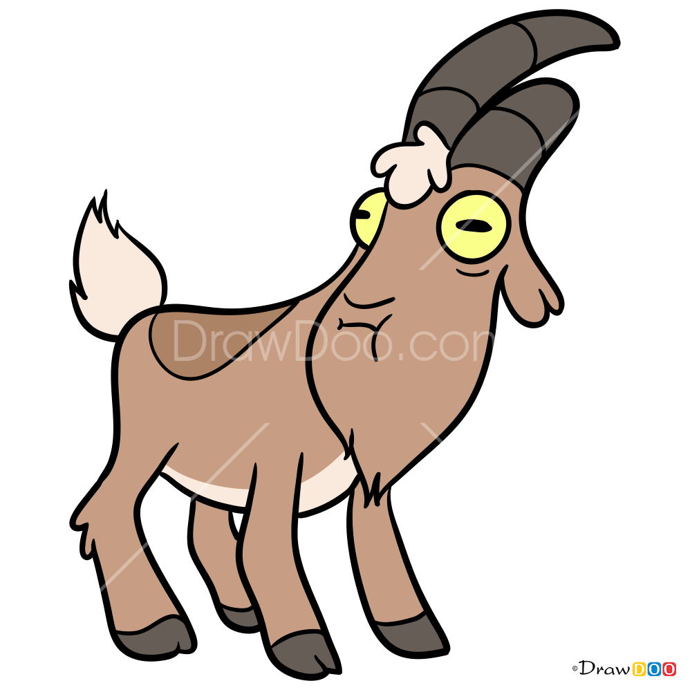 How To Draw Gompers Gravity Falls Png Monster Falls - Drawing (998x998), Png Download