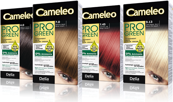 Cameleo Pro Green Hair Colour - Delia Cosmetics (800x800), Png Download