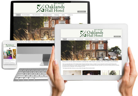 Oaklands Hall Hotel Responsive Website - Hotel (490x317), Png Download